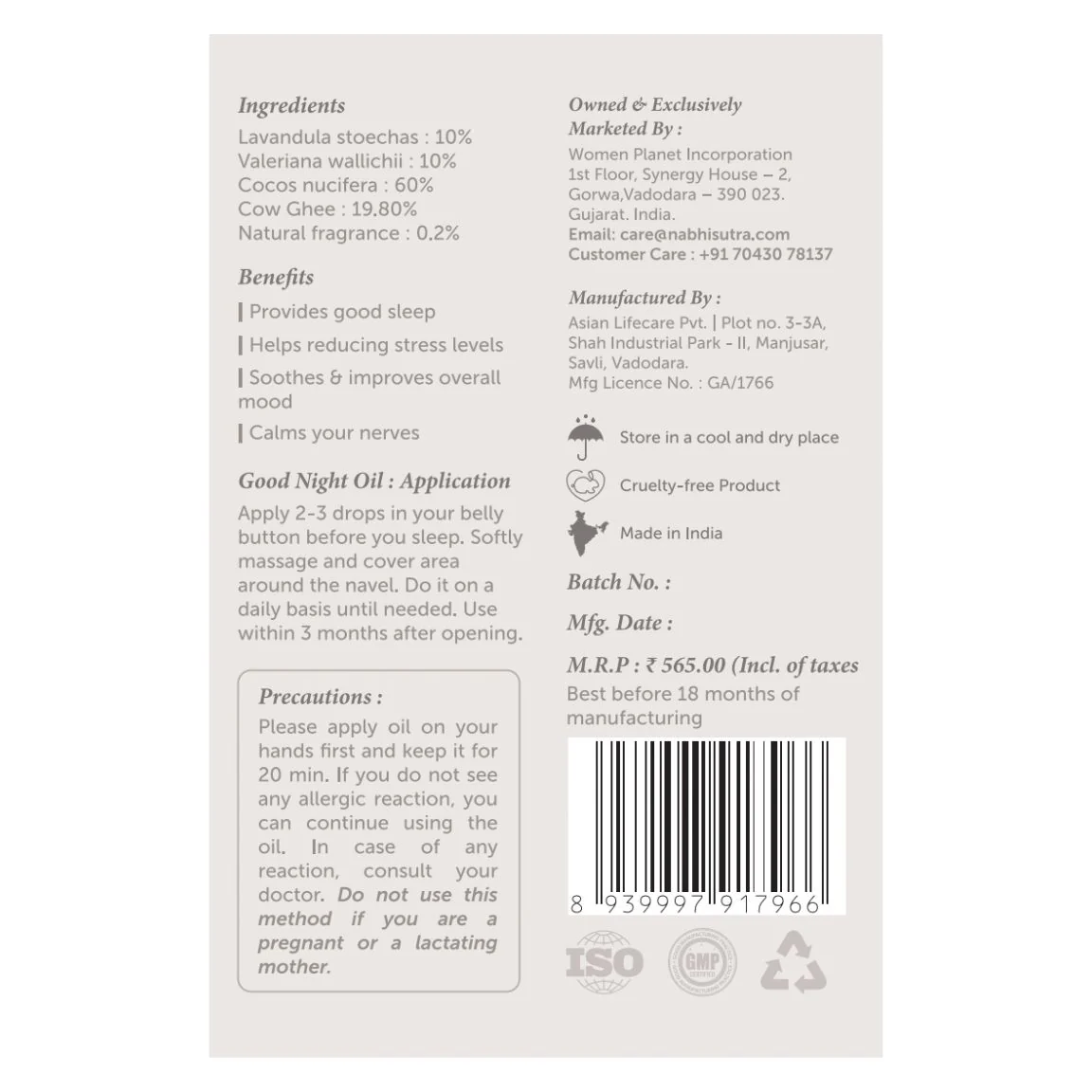 Sleep Inducing / Stress Relief - Belly Button Oil | With goodness of Tagar & Lavender Oil - Image 6